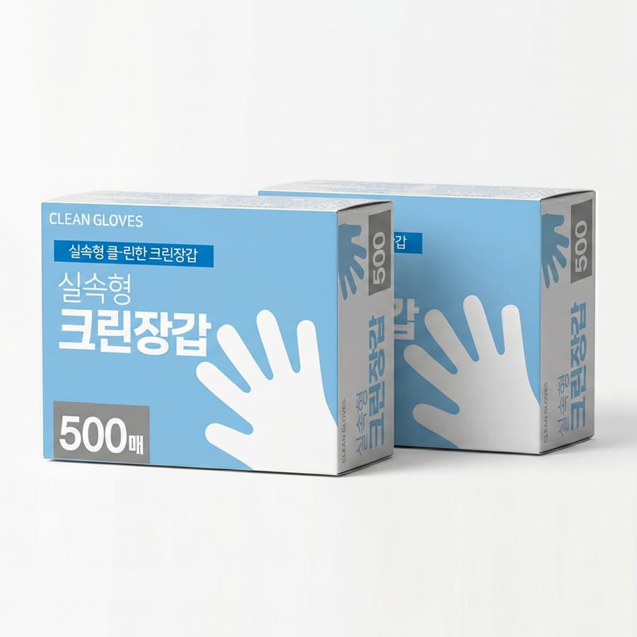 보비라이프 비닐장갑 위생 일회용 장갑 1000매(500매x2개)